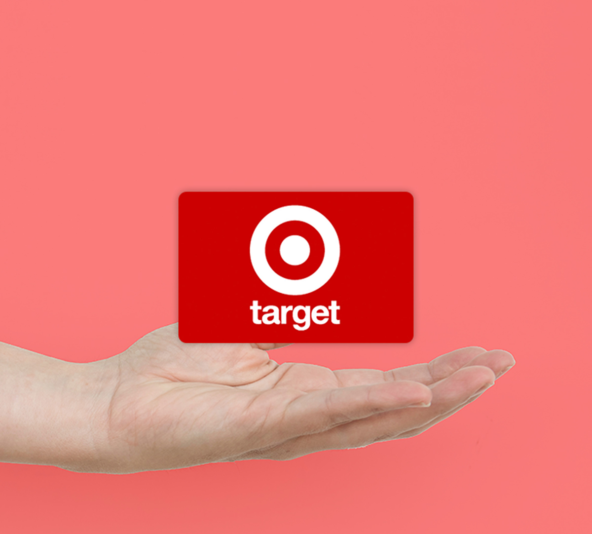 hand holding target gift card