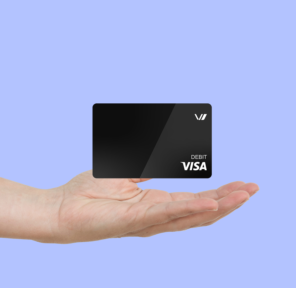 hand holding virtual incentives reloadable visa gift card