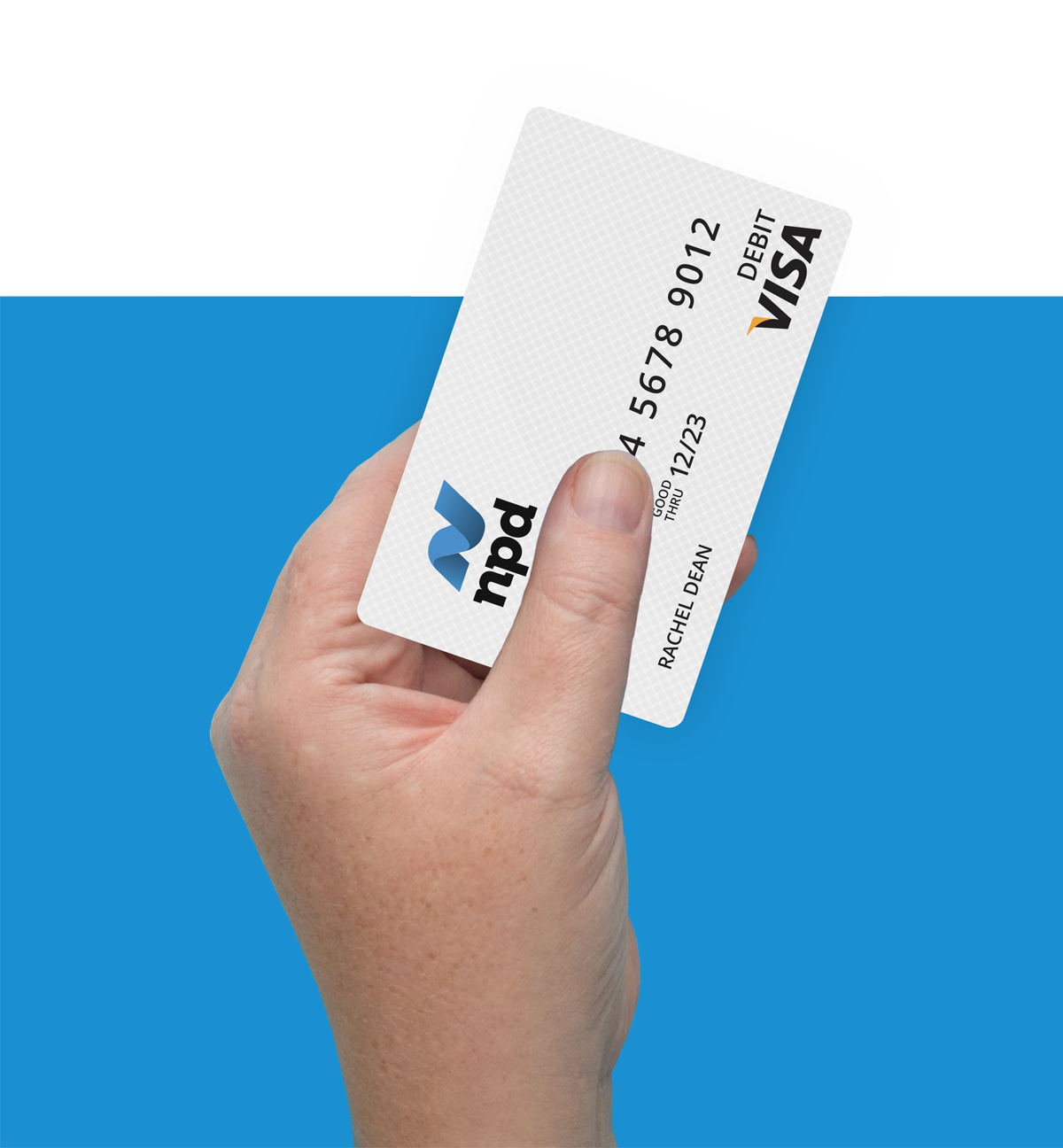 physical visa card branded