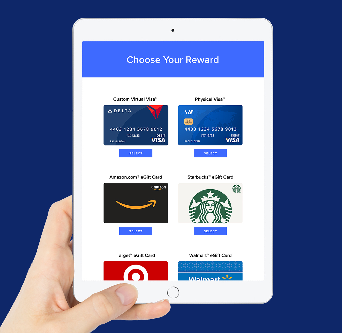 virtual incentives gift card pass example